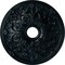 Ekena Millwork Jamie Ceiling Medallion (Fits Canopies up to 3 7/8"), 23 5/8"OD x 3 7/8"ID x 2 1/8"P, Night Shade CM23JANSF - alternate 1